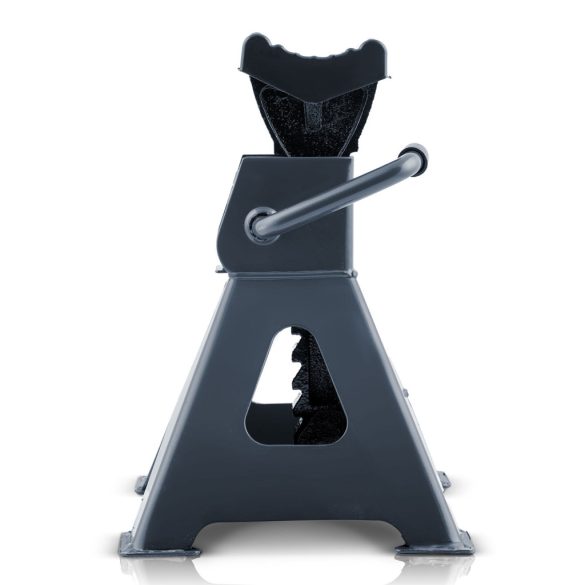 Autóemelő bak, Humberg HM-384, kék, 2 db, 3000 kg teherbírás, 26–40 cm emelési tartomány, 20 cm hossz, acél, racsnis, gumipárnás