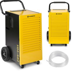   Páramentesítő, Humberg HM-482, fekete/sárga, 70 l/nap, időzítővel, folyamatos vízelvezetés, 55 dB, páratartalom beállítás: 20-90%, 923 W, kerekes