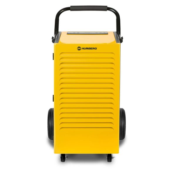 Páramentesítő, Humberg HM-482, fekete/sárga, 70 l/nap, időzítővel, folyamatos vízelvezetés, 55 dB, páratartalom beállítás: 20-90%, 923 W, kerekes