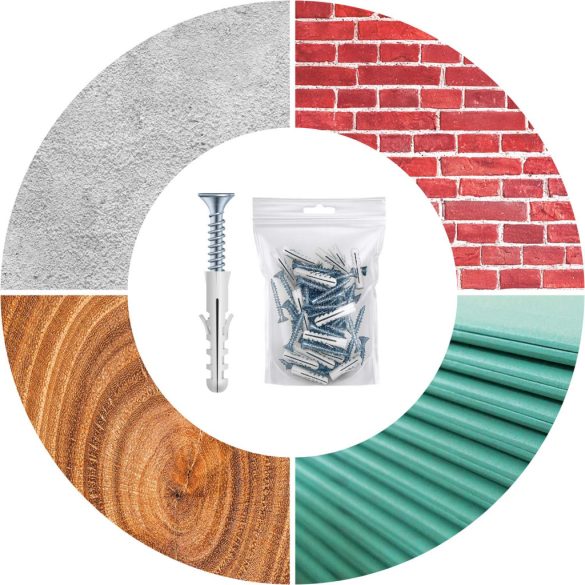 Fali szerszámtartó panel, Humberg HM-580, fekete/sárga, 128 x 76 cm, 6 db panel, 54 db kiegészítő (tárolók, kampók, polcok, kulcstartók)