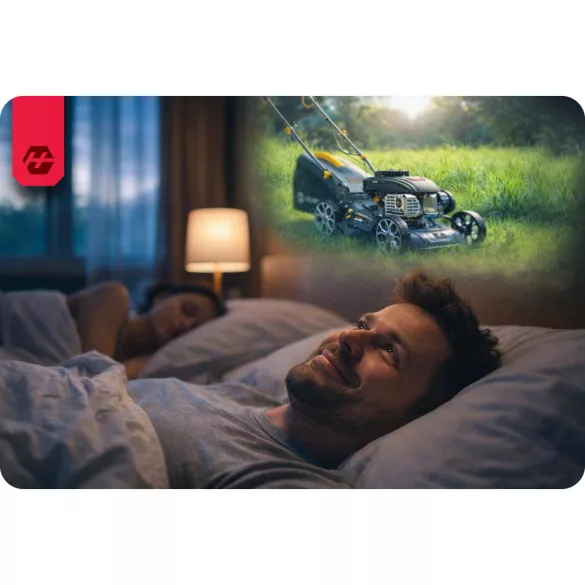 Benzinmotoros fűnyíró, Humberg HM-600, vágásszélesség: 40 cm, Zongshen motor, 141 cm3, 4 ütemű, 2200 W, 3 LE, 45 l gyűjtőkosár, oldalkidobás, mulcsozás, önjáró, 10W30 olajjal