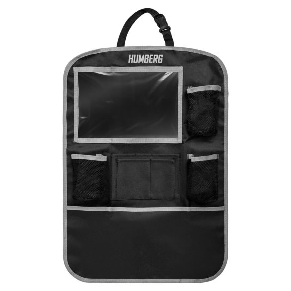 Autós üléstároló, Humberg HM-992, 60 x 43 cm, 9 zseb, könnyen tisztítható, háttámlavédő