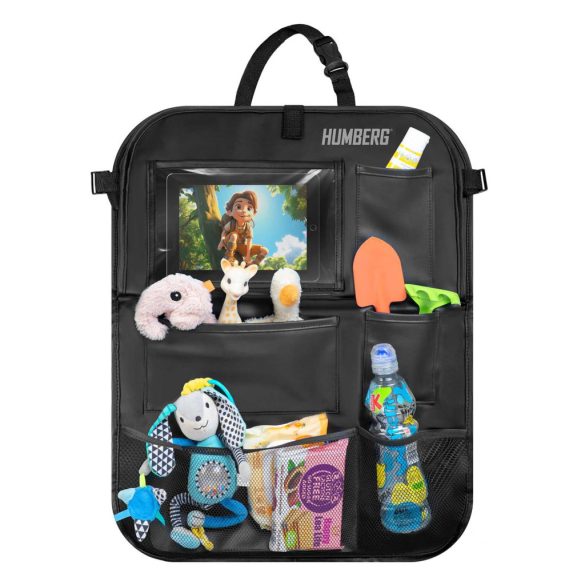 Autós üléstároló, Humberg HM-993, 61 x 47 cm, lehajtható asztallal, könnyen tisztítható