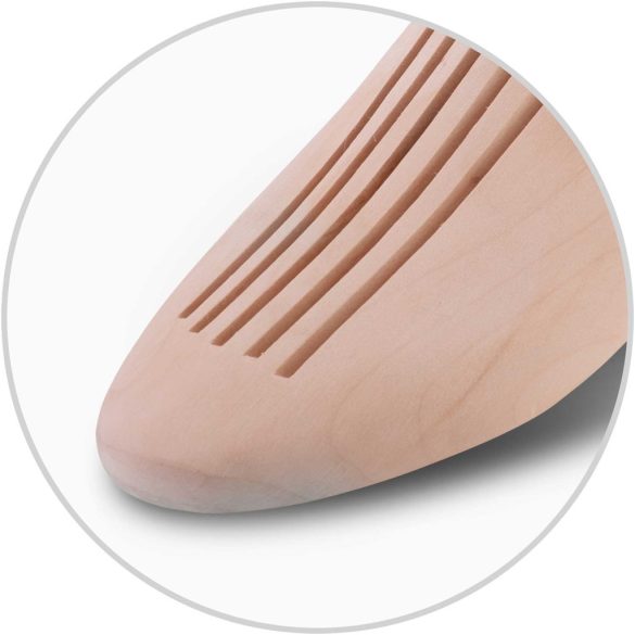 Cipőfa, Massido MAS-114, natúr fenyőfa, rugós szár, nedvszívó, formamegőrző, 44–45-ös méret, 2 db