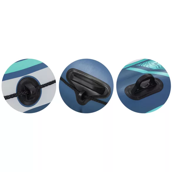 Felfújható gumicsónak szett, BESTWAY Hydro-Force Trek X3, kék, 294 x 137 cm (3 személyes), evezőkkel és pumpával (61154)