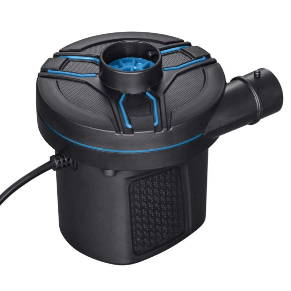 Elektromos pumpa, BESTWAY PowerTouch, fekete, 110 W, 220–240 V, 680 l/perc, 11,3 × 10,1 × 11 cm, 3 cserélhető fúvóka, felfújás és leeresztés funkció (62252)