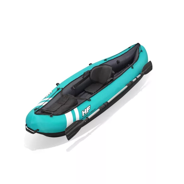 Felfújható kajak, BESTWAY Hydro-Force Ventura Eelite X1, türkiz, 280 x 86 cm (1 személyes), PVC, evezővel, pumpával, hordtáskával, teherbírás: 130 kg (65118)
