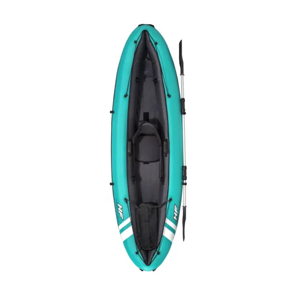 Felfújható kajak, BESTWAY Hydro-Force Ventura Eelite X1, türkiz, 280 x 86 cm (1 személyes), PVC, evezővel, pumpával, hordtáskával, teherbírás: 130 kg (65118)