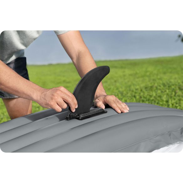 Felfújható kajak, BESTWAY Hydro-Force Rapid X3, fehér/kék, 381 x 100 cm (3 személyes), PVC, evezővel, pumpával, hordtáskával, javítótapasszal, teherbírás: 280 kg (65132)