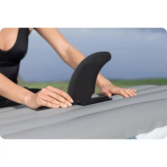 Felfújható kajak, BESTWAY Rapid X1, fehér/kék, 290 x 91 cm (1 személyes), PVC, evezővel, pumpával, hordtáskával, javítótapasszal, teherbírás: 120 kg (65176)