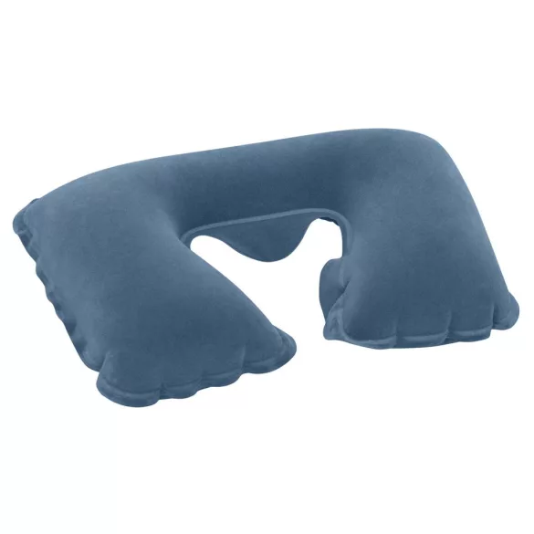 Felfújható utazópárna, BESTWAY, szürke, 37 x 24 x 10 cm, velúr felületű, ergonomikus U-alakú (67006-02)