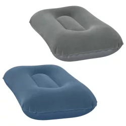   Felfújható párna, BESTWAY, szürke, 42 x 26 cm, velúr felületű (67121-01)
