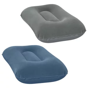Felfújható párna, BESTWAY, sötétkék, 42 x 26 cm, velúr felületű (67121-02)