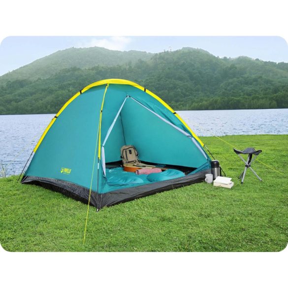 Kemping sátor, BESTWAY Cool Dome 2, türkiz, 205 x 145 x 100 cm, kétszemélyes, 300 mm vízállóság, szúnyoghálós, hordtáskával (68084)
