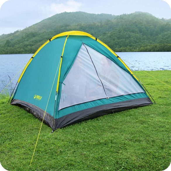 Kemping sátor, BESTWAY Cool Dome 2, türkiz, 205 x 145 x 100 cm, kétszemélyes, 300 mm vízállóság, szúnyoghálós, hordtáskával (68084)
