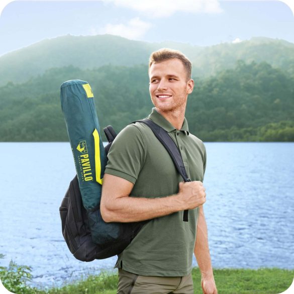 Kemping sátor, BESTWAY Cool Dome 2, türkiz, 205 x 145 x 100 cm, kétszemélyes, 300 mm vízállóság, szúnyoghálós, hordtáskával (68084)