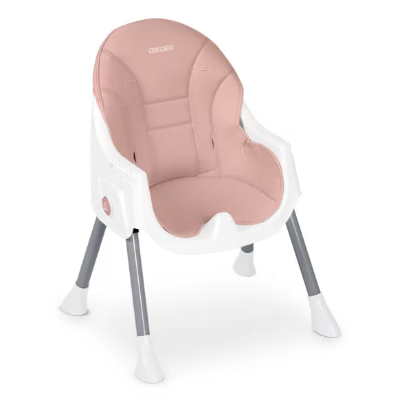 Etetőszék, Ricokids Mani, rózsaszín, állítható, levehető tálcával, 5 pontos biztonsági öv, tárolókosárral, teherbírás: 15 kg