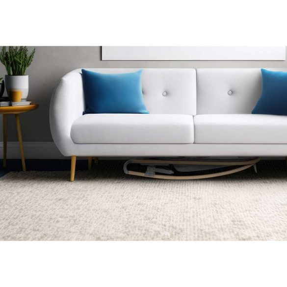 Gyerek pihenőszék, Nukido NK-53, szürke, 40,5 x 74 cm, levehető játékhíd, 2 fokozatú dönthetőség, mosható huzat, hárompontos biztonsági öv, 9 kg teherbírás