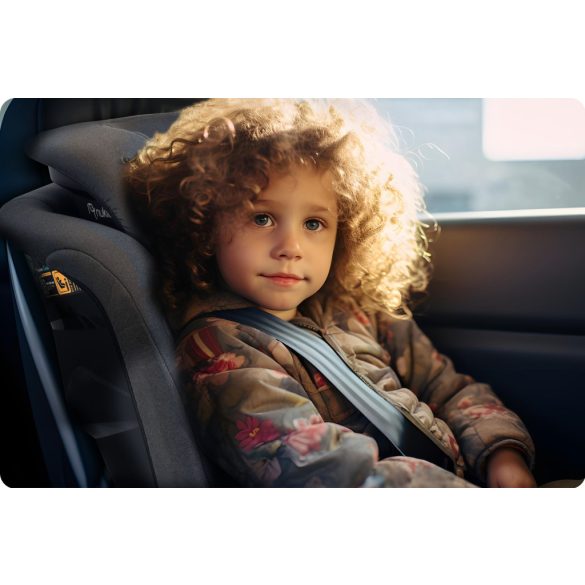Autósülés, Nukido Louis Soft, szürke, 15–36 kg / 100–150 cm, Isofix, i-Size (ECE R129), 12 fokozatú fejtámla, 2 fokozatú döntés, mosható huzat, oldalsó védelem