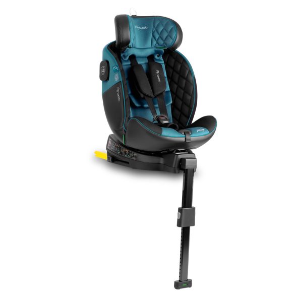 Autósülés, Nukido Prestige Line, kék, 0–36 kg / 40-150 cm, Isofix, i-Size (ECE R129), 12 fokozatú fejtámla, 5 fokozatú döntés, csecsemőbetét, 360°-ban fordítható