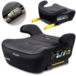   Autós ülésmagasító, Nukido Louis 710201, sötétszürke, 22–36 kg / 125-150 cm, Isofix, i-Size (ECE R129), mosható huzat, 3 pontos rögzítés