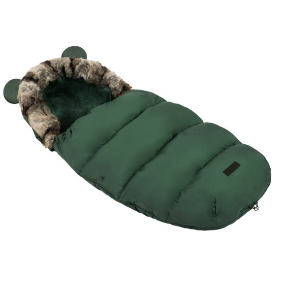 Babakocsi hálózsák, Ricokids Elmi, khaki, 95 x 48 cm, babakocsihoz és szánkóhoz, légáteresztő, lyukak a biztonsági öveknek, mosható