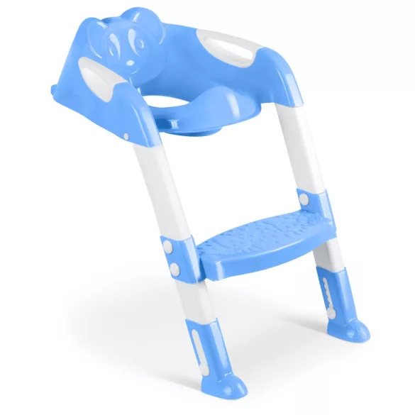 Gyerek WC-ülőke, Ricokids 729100, kék/fehér, koala mintás, magasság: 61–70 cm, összecsukható, levehető létrával, csúszásgátló lábakkal, teherbírás: 50 kg