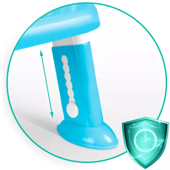 Gyerek WC-ülőke, Ricokids 729200, kék/fehér, mackó mintás, magasság: 61–70 cm, összecsukható, levehető létrával, csúszásgátló lábakkal, teherbírás: 50 kg