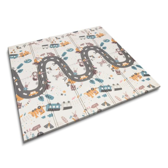 Játszószőnyeg, Nukido NK-340, számok, 200 x 180 cm, összehajtható, kétoldalas, vízálló, 1 cm vastag, XPE hab, csúszásgátló