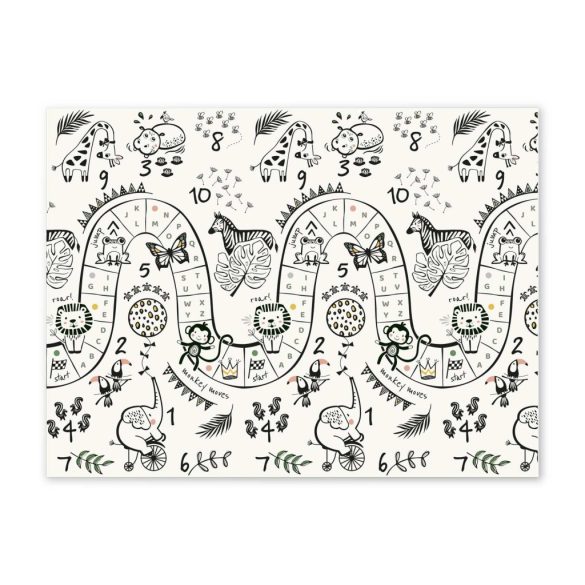 Játszószőnyeg, Nukido NK-341, hegyi táj, 200 x 150 cm, összehajtható, kétoldalas, vízálló, 1 cm vastag, XPE hab, csúszásgátló