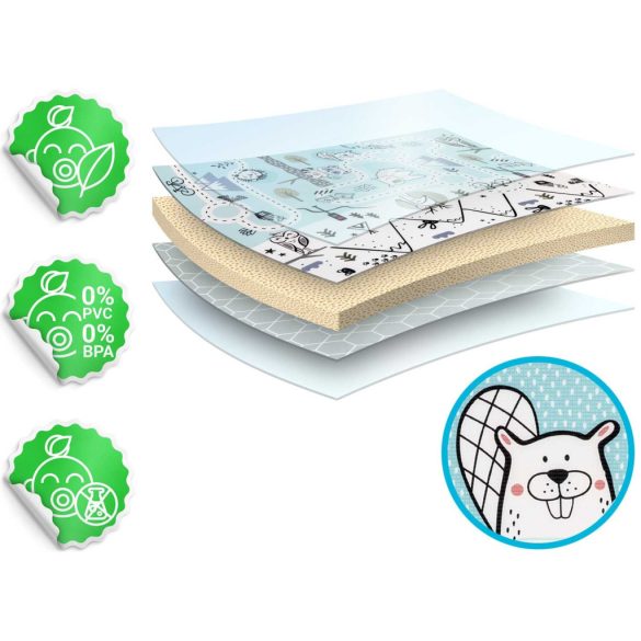 Játszószőnyeg, Nukido NK-342, hegy-völgy útvonal, kék, 180 x 150 cm, feltekerhető, kétoldalas, vízálló, 1,5 cm vastag, XPE hab, csúszásgátló