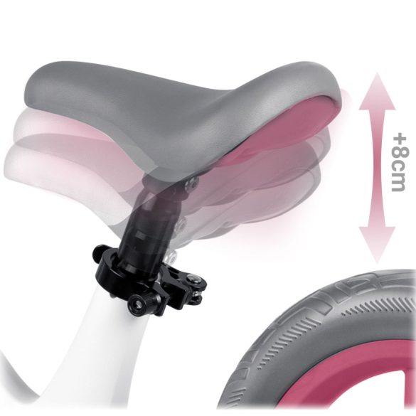 Kétkerekű futóbicikli, Nukido Light Flee, bézs, EVA habkerekek 29 cm, tartós nylon váz, állítható ülésmagasság 35-41 cm, puha ülés, gumírozott markolat, szuperkönnyű