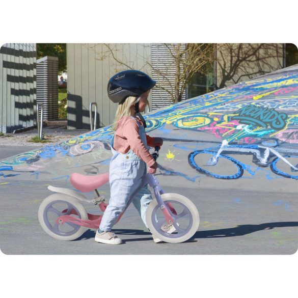 Kétkerekű futóbicikli, Ricokids Funnu, lila, magnézium váz, EVA habkerekek 29 cm, állítható ülésmagasság 35-42 cm, gumírozott markolatok ütközőkkel, könnyű