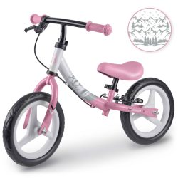   Kétkerekű futóbicikli, Ricokids Fun Adventure, pink, acél váz, EVA hab kerekek 29 cm, állítható ülésmagasság 32–42 cm, hátsó fék, ultrakönnyű