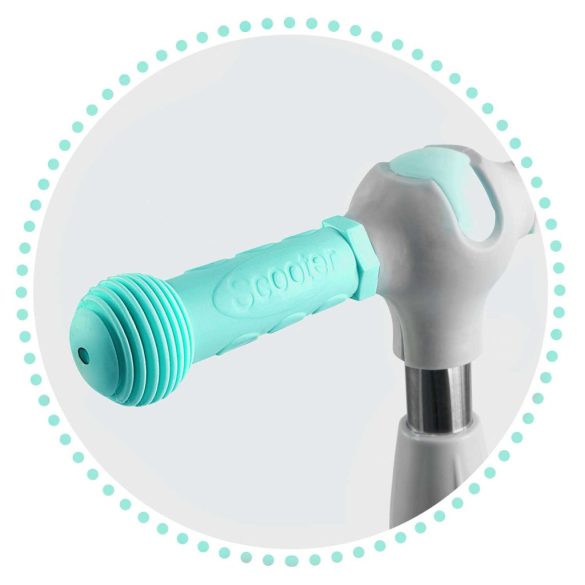 Háromkerekű roller, Ricokids Piko, menta, LED világítás a kerekekben és a fellépőben, állítható magasságú kormány, balanszos irányítás, EN 71, max. 35 kg