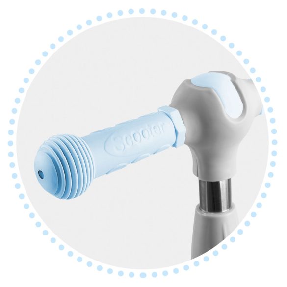 Háromkerekű roller, Ricokids Piko, kék, LED világítás a kerekekben és a fellépőben, állítható magasságú kormány, balanszos irányítás, EN 71, max. 35 kg