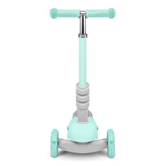 Háromkerekű roller, Ricokids Buggy, mentazöld, 3 az 1-ben, LED világítás a kerekekben, állítható magasságú kormány és ülés, balanszos irányítás, EN 71, max. 30 kg