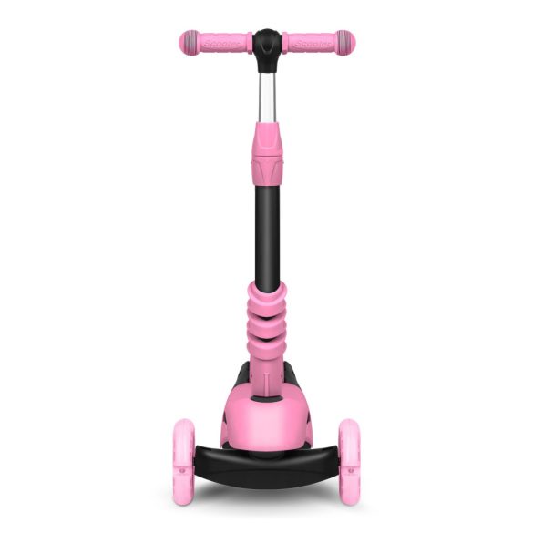 Háromkerekű roller, Ricokids Todi, rózsaszín, 3 az 1-ben, LED világítás a kerekekben, állítható magasságú kormány és ülés, balanszos irányítás, EN 71, max. 30 kg teherbírás, levehető üléssel és tolórúddal
