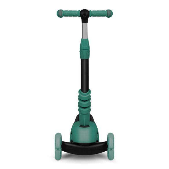 Háromkerekű roller, Ricokids Todi, zöld, 3 az 1-ben, LED világítás a kerekekben, állítható magasságú kormány és ülés, balanszos irányítás, EN 71, max. 30 kg teherbírás, levehető üléssel és tolórúddal