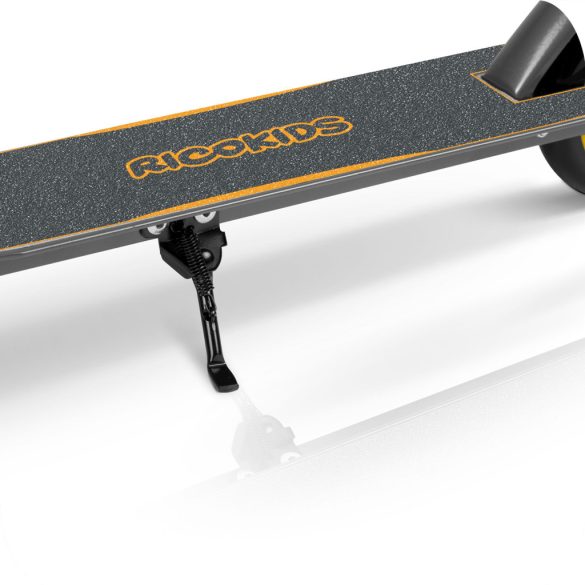 Gyerek roller, Ricokids Kodi, narancssárga, 14,5 cm PU kerekek, összecsukható, állítható kormány, kézifék és lábfék, ABEC-7 csapágy, 3–8 éveseknek, max. 50 kg