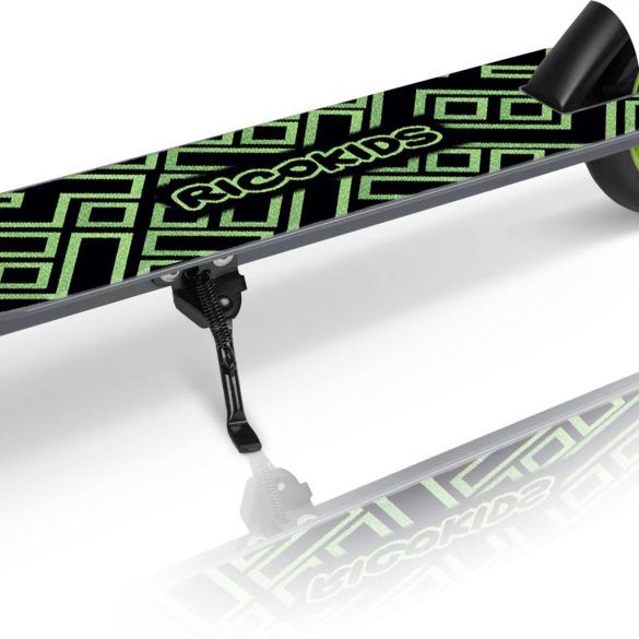 Gyerek roller, Ricokids Kodi, zöld, 14,5 cm PU kerekek, összecsukható, állítható kormány, kézifék és lábfék, ABEC-7 csapágy, 3–8 éveseknek, max. 50 kg