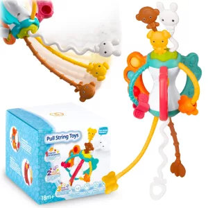 Szenzoros bébijáték, Ricokids RK-750, többszínű, finommotorika-fejlesztő, szilikon elemek, könnyen tisztítható