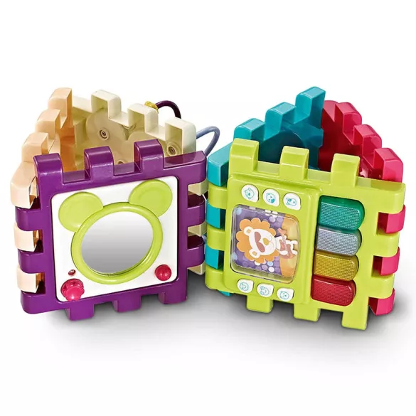 Játékasztal, Ricokids, zenélő, 10 az 1-ben fejlesztő funkciók, hangerőszabályzós, elemes (3 x AAA), EN 71