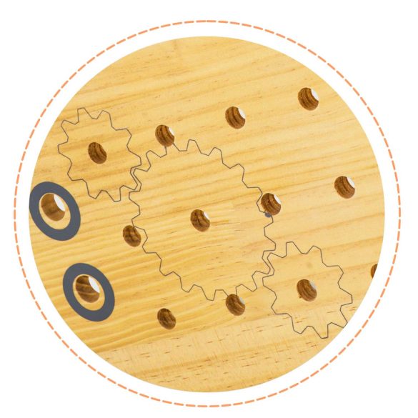 Fa gyerek munkapad, Ricokids RK-877, 2,1 kg, szerszámkészlettel, satuval, Montessori ihletésű, fejleszti a finommotorikát