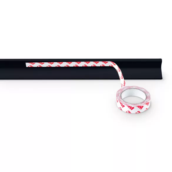Élvédő habszalag, Ricokids 798701, fekete, bútorélekhez, 200 cm, UV-álló, 3M ragasztóval, puha hab (TE798701)