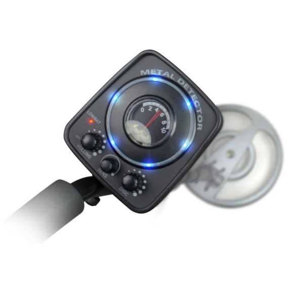 Fémdetektor, Cobra Tector CT-1065, 1-5 cm, 19 cm vízálló keresőfej, analóg kijelző, hangjelzés, 4 beállítás, elemes (1 db 9V)