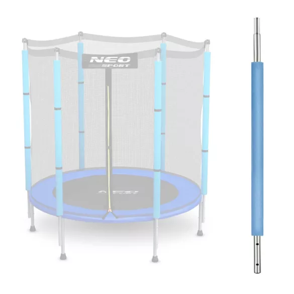 Trambulin oszlop, Neo-Sport, kék, magasság: 77 cm, külső védőhálóhoz, 140 cm trambulinokhoz, alsó elem