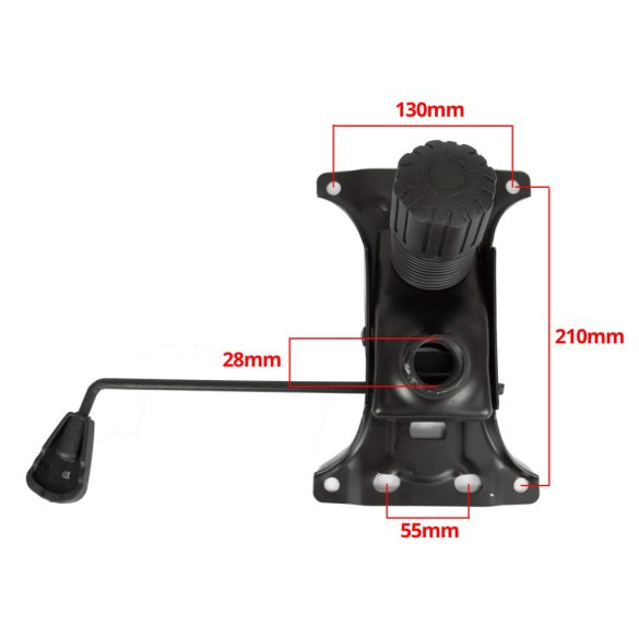 Szék billenőmechanika, Sofotel Tilt-M, kisméretű, univerzális, fém szerkezet, hintáztatható és függőleges pozícióban rögzíthető, gázliftes székekhez