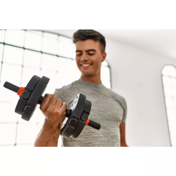 Adjustable Dumbbells 2x20 kg Barbell Set 40 kg Bar, MOVEPRO
