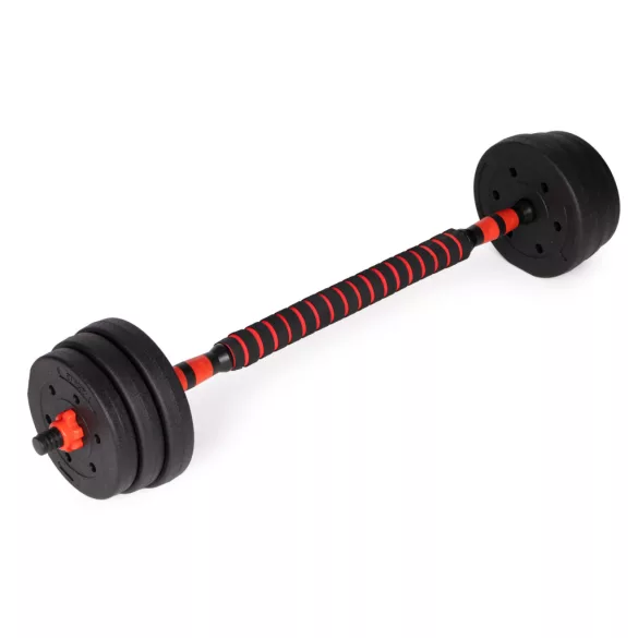 Adjustable Dumbbells 2x20 kg Barbell Set 40 kg Bar, MOVEPRO